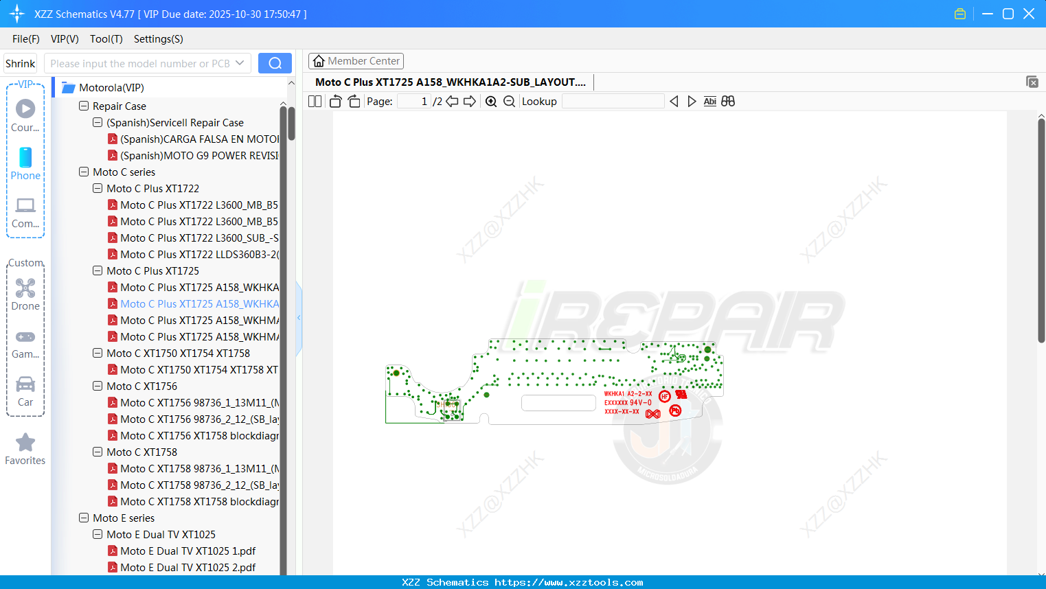 Motorola Moto C Plus XT1725 A158_WKHKA1A2-SUB_LAYOUT
